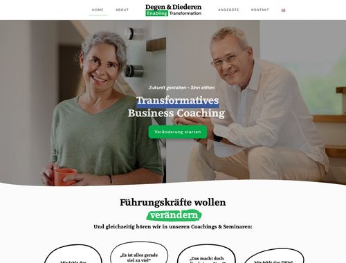 Website aus der Businessbegleitung: Berater:in