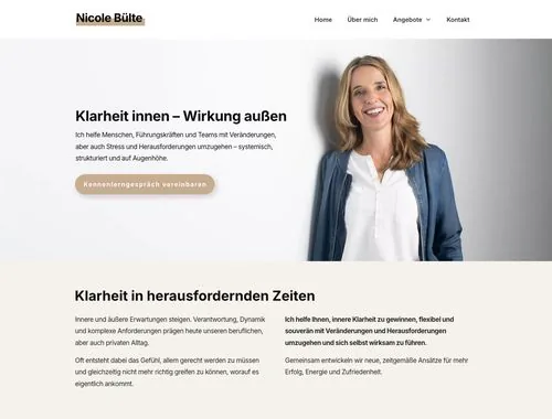 Website aus der Businessbegleitung: Coach