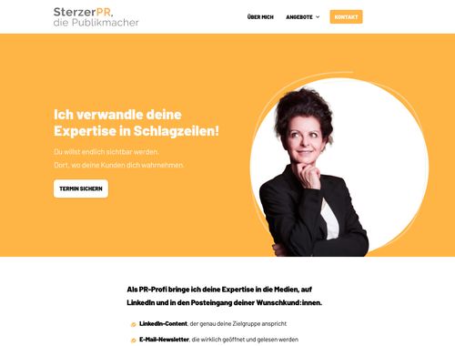 Website aus der Businessbegleitung: Expert:in