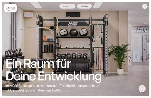 Website aus der Businessbegleitung: Fitness-Trainer:in