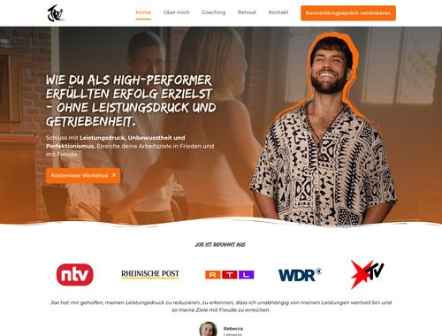 Website aus der Businessbegleitung: Mentor:in