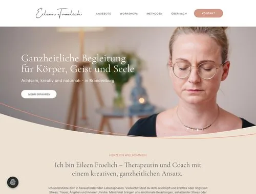 Website aus der Businessbegleitung: Therapeut:in